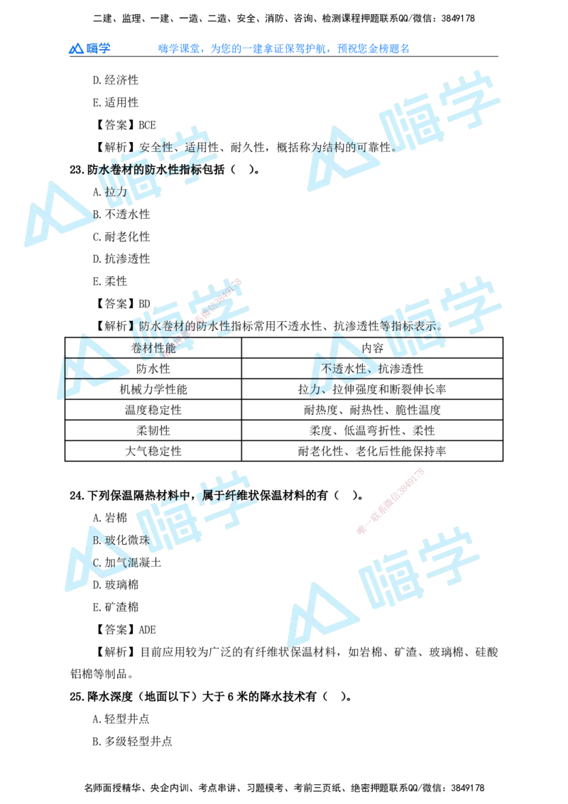 25一建建筑考后真题+答案解析_2026年一级建造师_2026年一建建筑_2026年一建建筑SVIP_2026一建建筑SVIP_01-精华文档✿电子教材✿历年真题_02-历年真题PDF