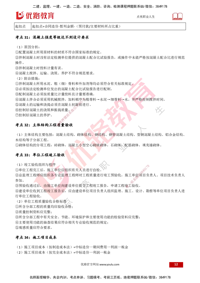 25一建《建筑实务》预测金点打印版_2026年一级建造师_2026年一建建筑_2025年一建建筑SVIP_04-冲刺串讲✿考点强化✿小灶集训_71-建筑《黄金预测金点》孙老师YL
