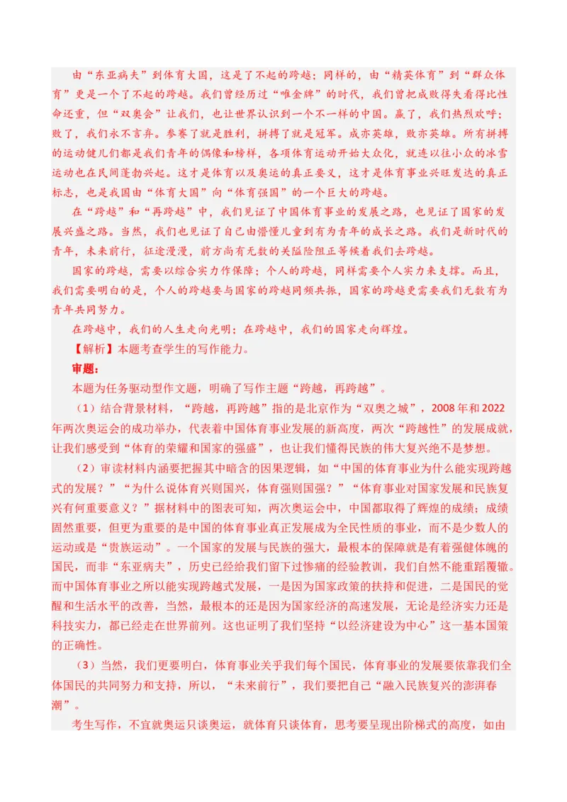 专题21写作（任务驱动类）-十年（2014-2023）高考语文真题分项汇编（全国通用）（解析卷）_近10年高考真题汇编（必刷）_十年（2014-2024）高考语文真题分项汇编（全国通用）