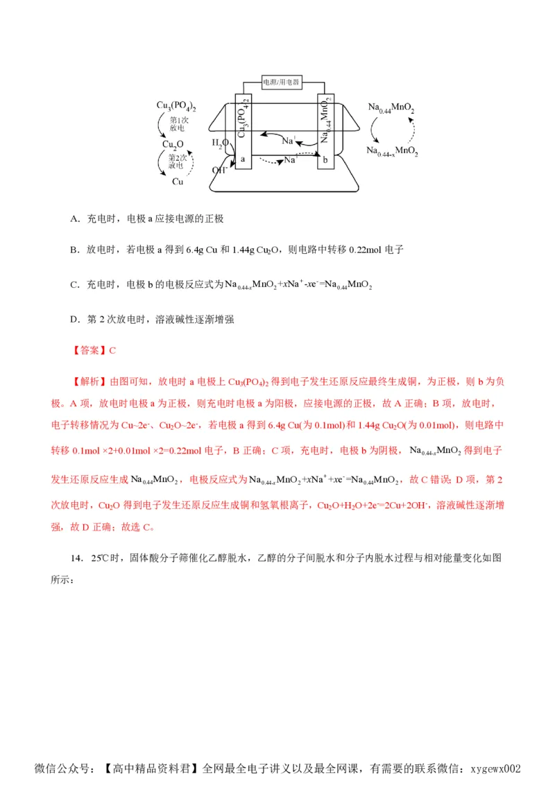 备战2024年高考化学模拟卷（浙江专用）02（解析版）_2024高考押题卷_92024赢在高考全系列_（通用版）2024《赢在高考&middot;黄金预测卷》（九科全）各八套
