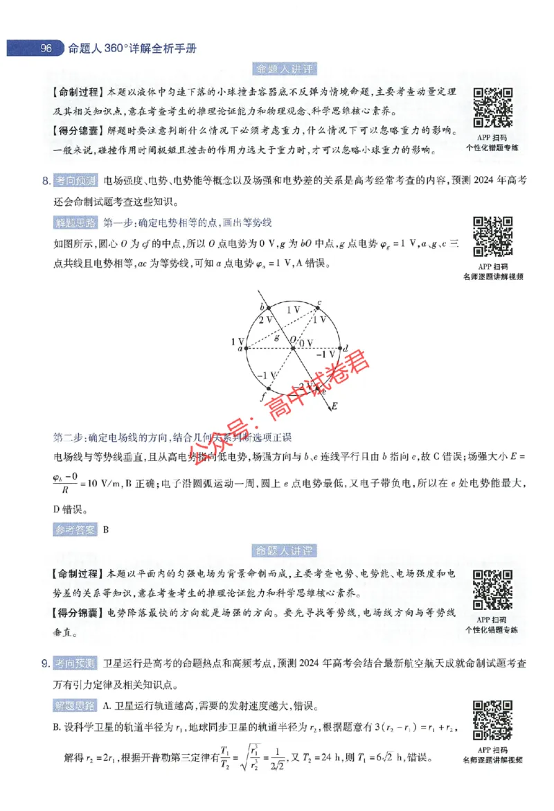 天星教育2024年高考临考预测押题密卷江苏专版命题人360度详解全息手册_1_2024高考押题卷_12024天星全系列_@@@天星临考押题密卷汇总重复_2024年tx高考临考押题密卷江苏专版