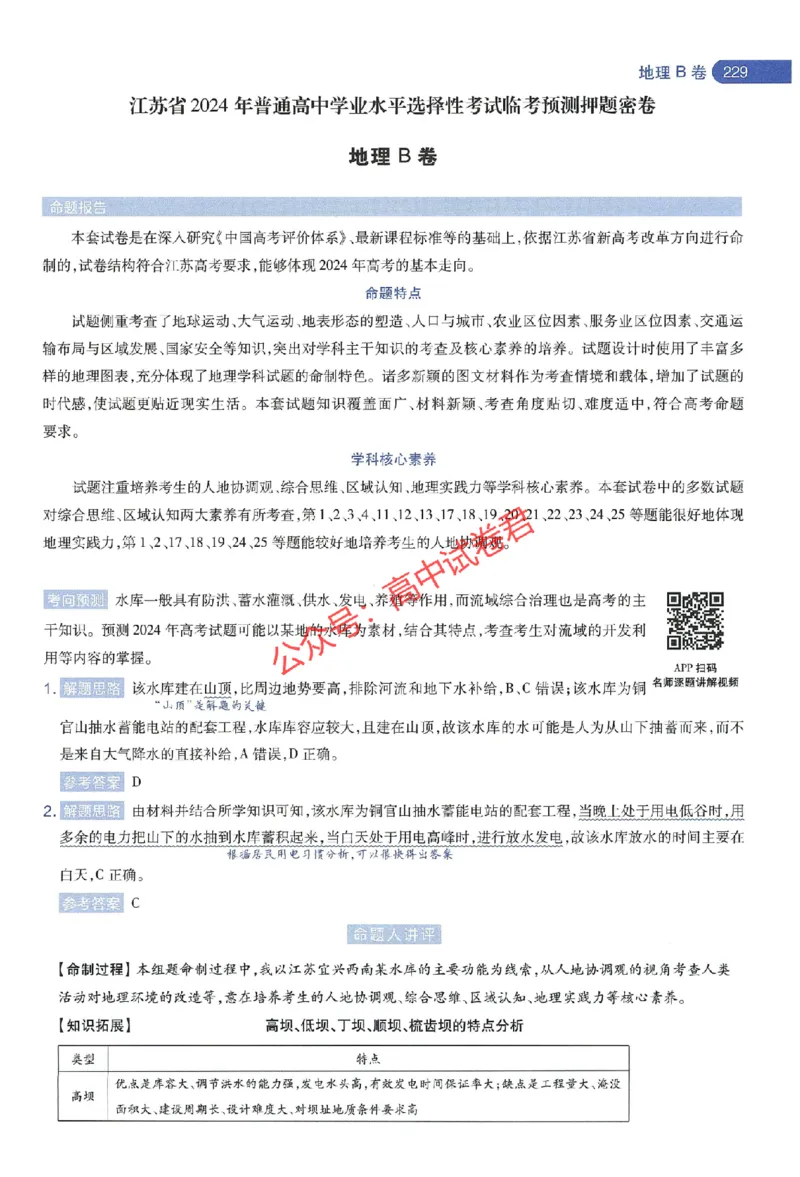 天星教育2024年高考临考预测押题密卷江苏专版命题人360度详解全息手册_1_2024高考押题卷_12024天星全系列_@@@天星临考押题密卷汇总重复_2024年tx高考临考押题密卷江苏专版