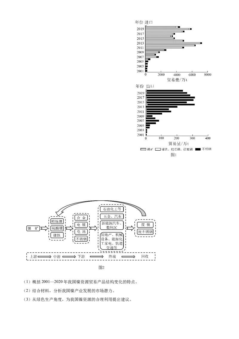 2024年安徽省高考地理真题（解析版）_高考真题全网收集_地理_2024年新高考安徽卷地理高考真题解析（参考版）