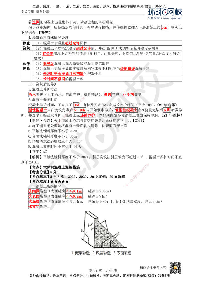 HQ-水利-精选考点_2026年一级建造师_2026年一建水利_2025年一建水利SVIP_01-精华文档✿电子教材✿历年真题_15-水利《精选考点》HQ