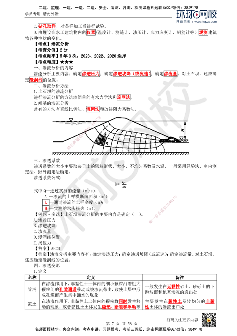 HQ-水利-精选考点_2026年一级建造师_2026年一建水利_2025年一建水利SVIP_01-精华文档✿电子教材✿历年真题_15-水利《精选考点》HQ