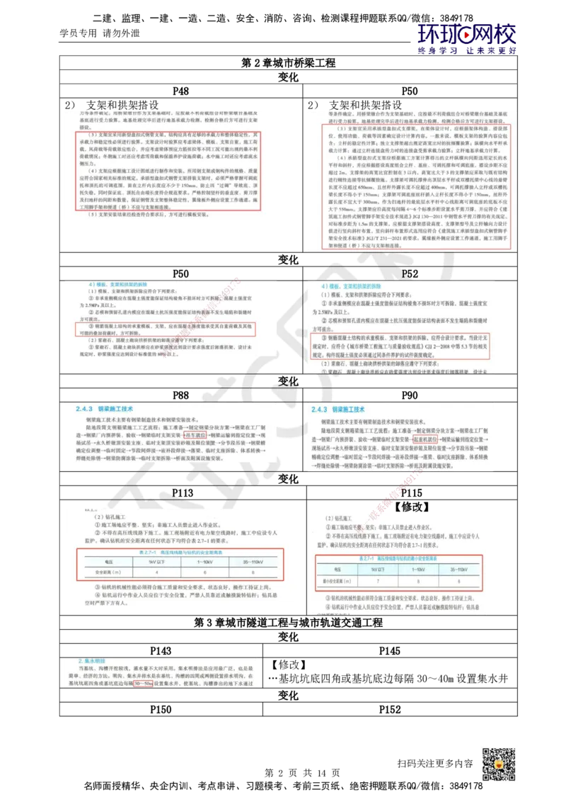 HQ-市政-26年教材对比明细-3%_2026年一级建造师_2026年一建市政_2026年一建市政SVIP_2026一建市政SVIP_01-精华文档✿电子教材✿历年真题_04-2026年一建市政-环球网校-教材对比明细