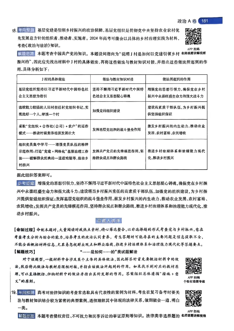 政治AB答案_2024高考押题卷_12024天星全系列_@@@天星临考押题密卷汇总重复_2024年tx高考临考押题密卷湖南专版