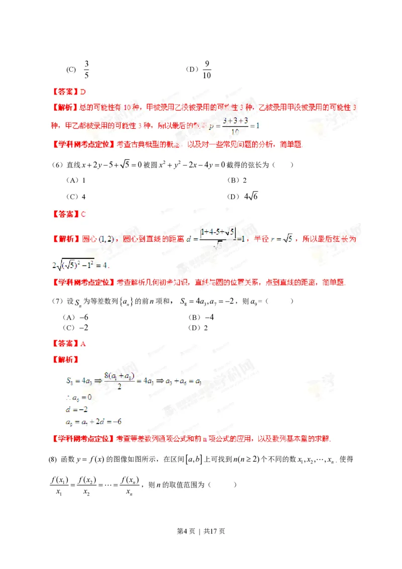 2013年高考数学试卷（文）（安徽）（解析卷）_数学历年高考真题_新&middot;PDF版2008-2025&middot;高考数学真题_数学（按年份分类）2008-2025_2013&middot;高考数学真题