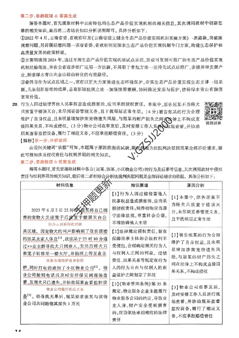 政治答案_2024高考押题卷_32024腾远黑白卷_2024腾远高考黑白卷（新课标卷）_命题集