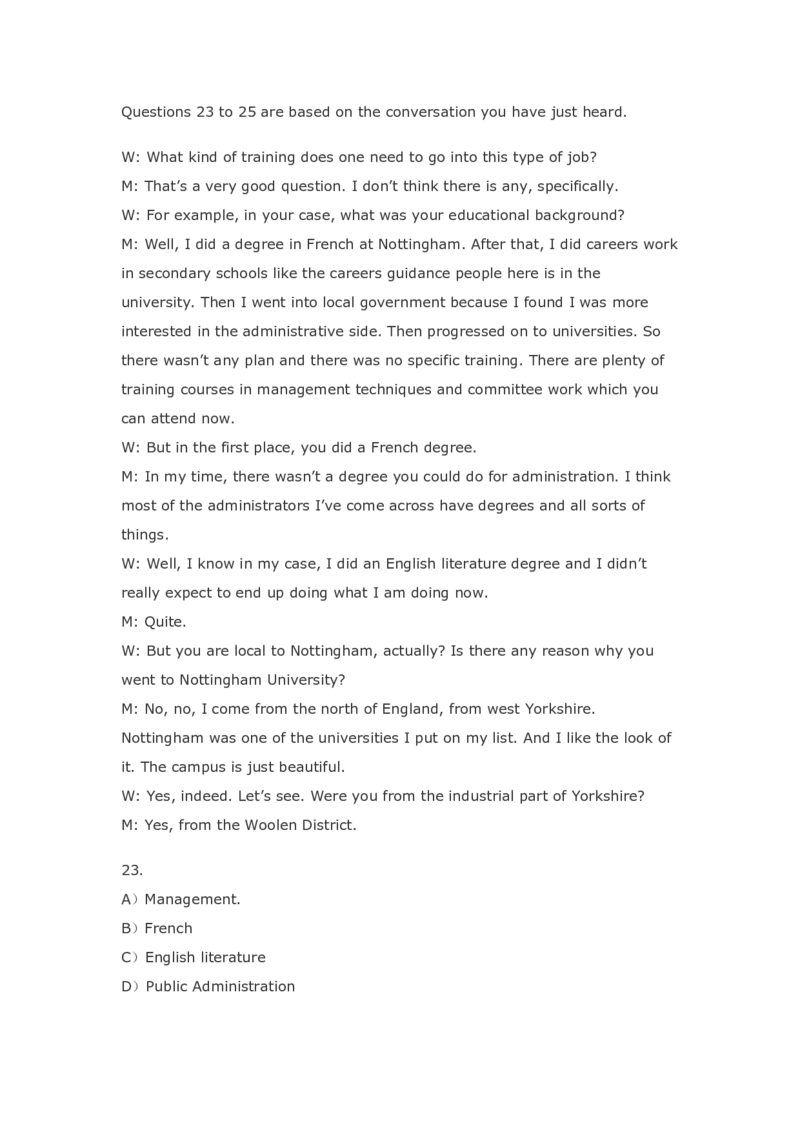 2011年12月英语四级真题解析+听力原文_英语四六级整合_英语四六级真题版本二此版为主此文件夹会持续更新_四级真题_1.四级真题+答案解析+听力音频(1989-2025)_2011年12月CET4