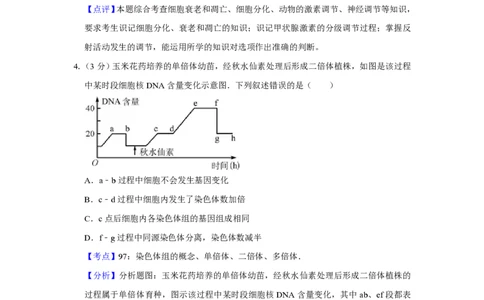 2011年高考生物试卷（天津）（解析卷）_生物历年高考真题_新&middot;PDF版2008-2025&middot;高考生物真题_生物（按年份分类）2008-2025_2011&middot;高考生物真题