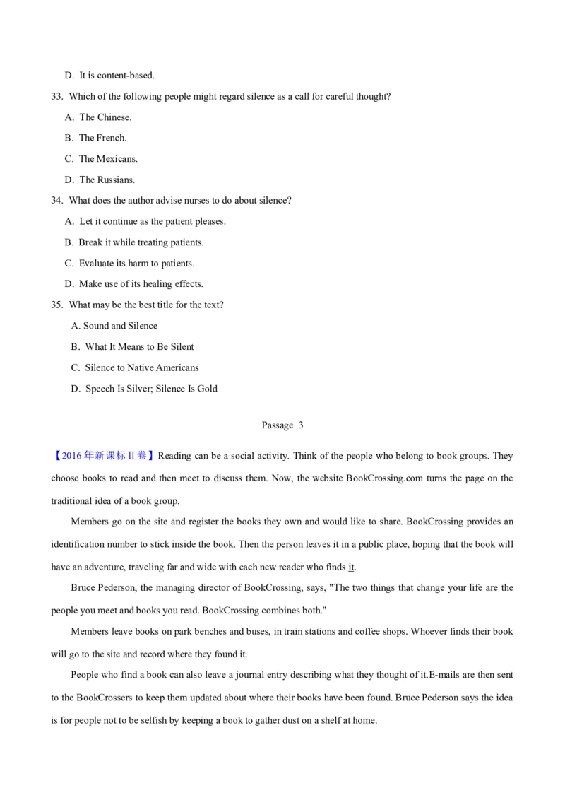 专题14阅读理解说明文（学生卷）--十年（2015-2024）高考真题英语分项汇编（全国通用）_近10年高考真题汇编（必刷）_十年（2014-2024）高考英语真题分类汇编（全国通用）