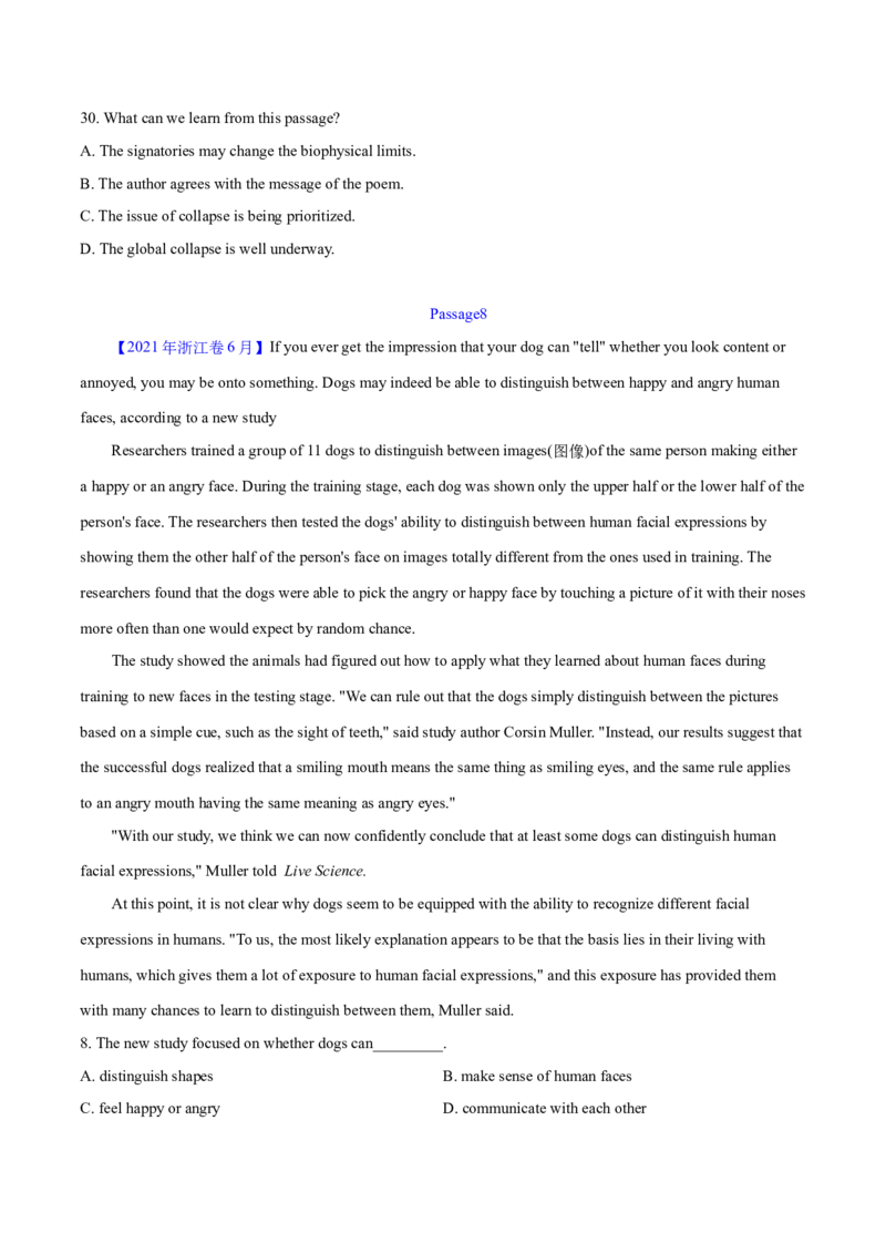 专题14阅读理解说明文（学生卷）--十年（2015-2024）高考真题英语分项汇编（全国通用）_近10年高考真题汇编（必刷）_十年（2014-2024）高考英语真题分类汇编（全国通用）