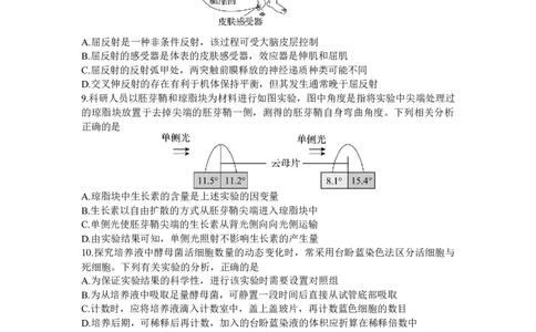 山东省齐鲁名校2024届高三上学期9月第一次学业质量联合检测生物(1)_2023年9月_029月合集_2024届山东省齐鲁名校高三上学期9月第一次学业质量联合检测