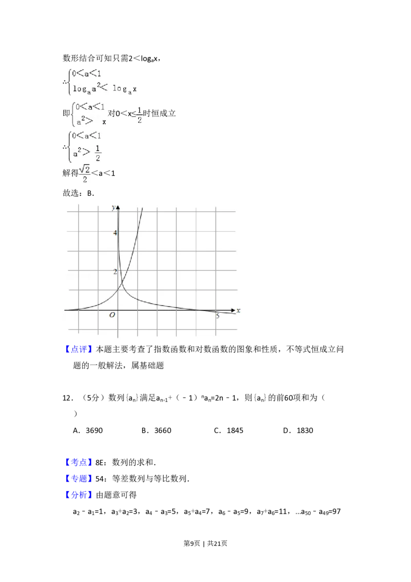 2012年高考数学试卷（文）（新课标）（解析卷）_数学历年高考真题_新&middot;PDF版2008-2025&middot;高考数学真题_数学（按省份分类）2008-2025_2008-2025&middot;（黑龙江）数学高考真题