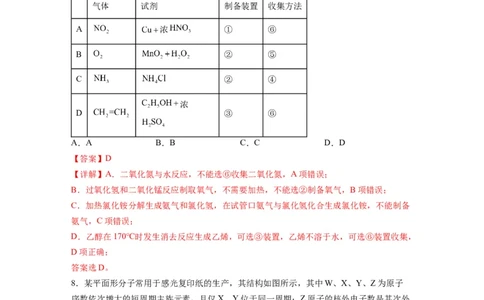化学-2024届新高三开学摸底考试卷（江西、安徽、贵州、广西、黑龙江、吉林、甘肃七省通用）（解析版）_2024届新高三开学摸底考试卷_化学-2024届新高三开学摸底考试卷