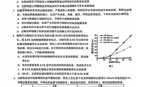 邕衡教育&middot;广西2025年5月高三模拟考生物试卷_2025年5月_2505132025届广西邕衡教育名校联盟高三下学期新高考5月全真模拟联合测试（全科）