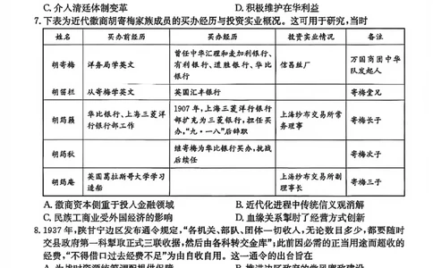 历史试卷-卓越联盟2025-2026学年高三1月质量检测（26-X-312C）(1)_2026年1月_260115山西三晋卓越联盟2025-2026学年高三1月质量检测（26-X-312C）（全科）