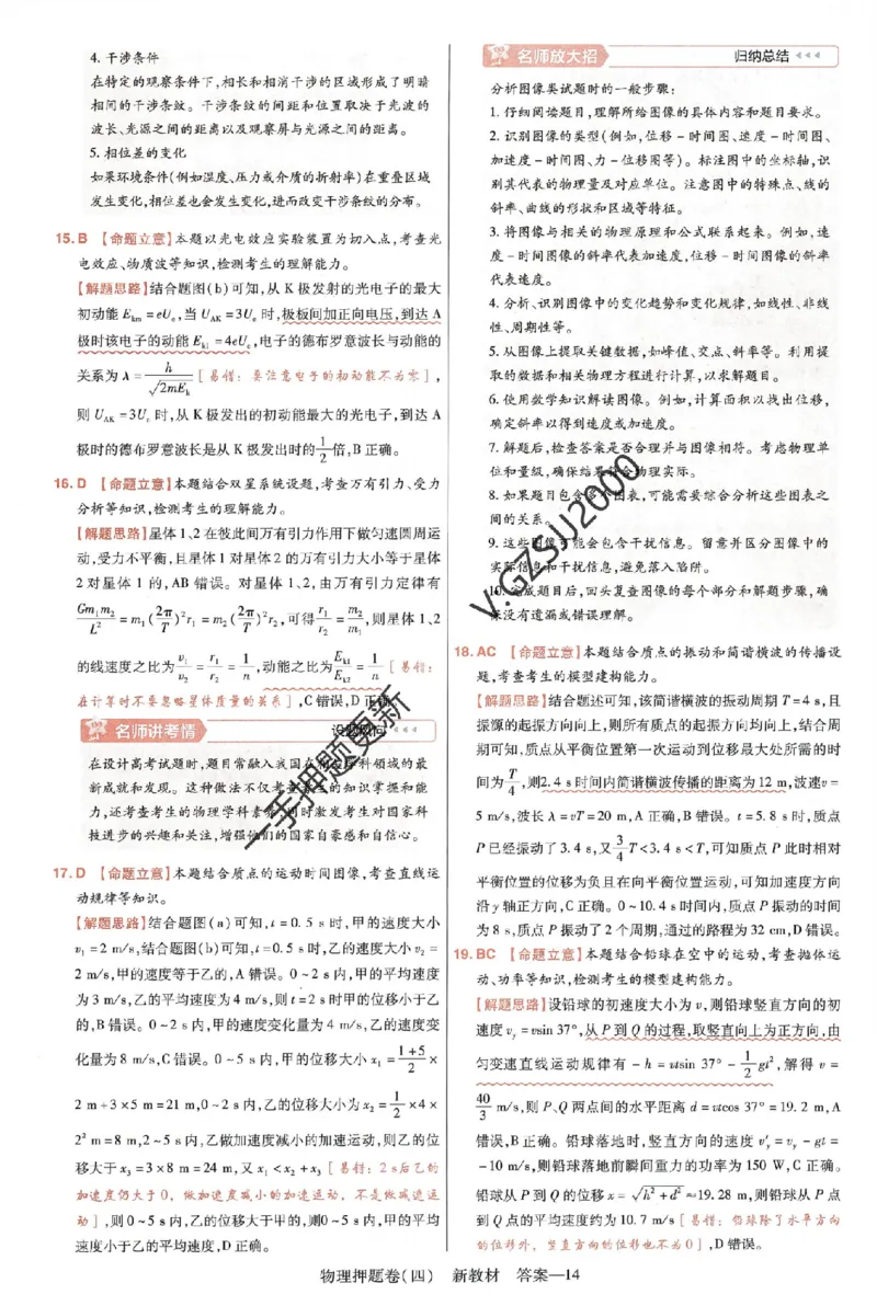 天星教育2024新教材高考最后一卷物理延边教育出版社六维解析册_2024高考押题卷_12024天星全系列_tx《金k卷&middot;最后一卷》（9科全）_新高考新教材