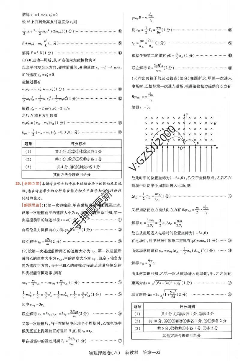 天星教育2024新教材高考最后一卷物理延边教育出版社六维解析册_2024高考押题卷_12024天星全系列_tx《金k卷&middot;最后一卷》（9科全）_新高考新教材