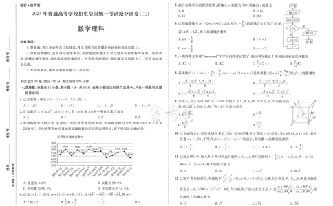 数学理科-6a3_2024高考押题卷_12024天星全系列_tx抢分密卷_tx抢分密卷（老教材）