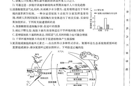 重庆金太阳2025届高三5月联考生物_2025年5月_250510重庆金太阳2025届高三5月联考（全科）