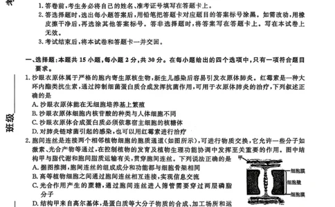 生物试卷-辽宁名校联盟2026届高三年级上学期期末质量检测(1)_2026年1月_260116辽宁名校联盟2026年1月高三上期末联考质量检测（全科）
