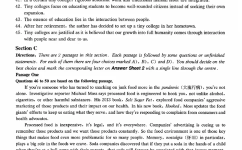 2023.06六级真题第3套_英语四六级整合_英语四六级真题版本二此版为主此文件夹会持续更新_六级真题_1.六级真题+答案解析+听力音频_2023年06月CET6_2023.06第3套