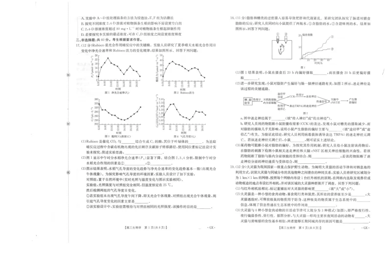 高三生物_2025年9月_250907广西金太阳9月高三联考（1002C）_生物