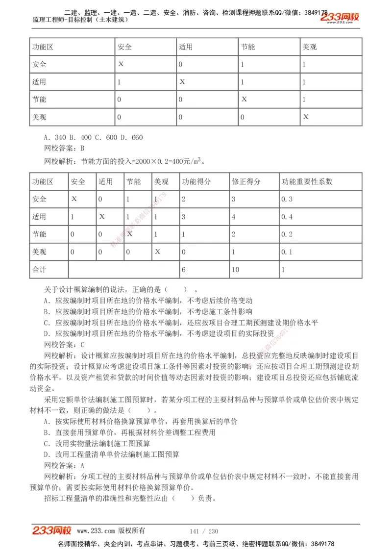 233-土建三控-真题解析-19-25年_监理工程师_2025监理工程师_2025年监理工程师SVIP_2025年监理土建控制SVIP_2025年真题解析