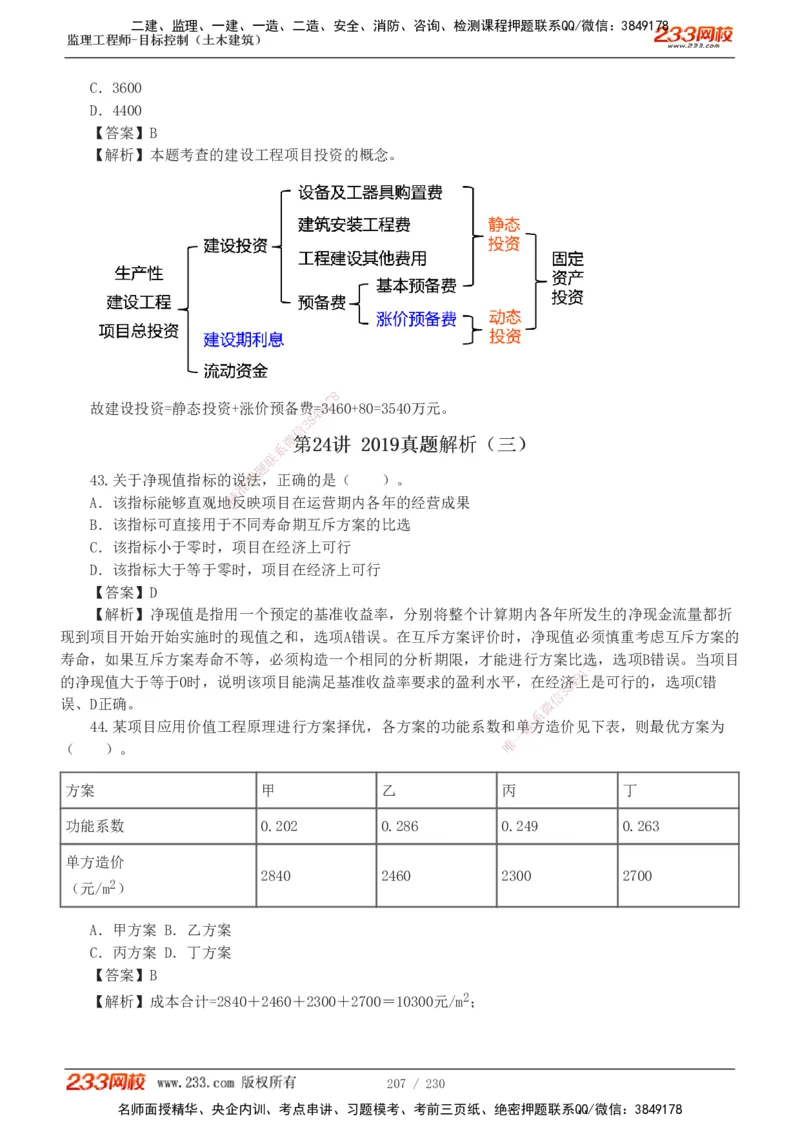 233-土建三控-真题解析-19-25年_监理工程师_2025监理工程师_2025年监理工程师SVIP_2025年监理土建控制SVIP_2025年真题解析
