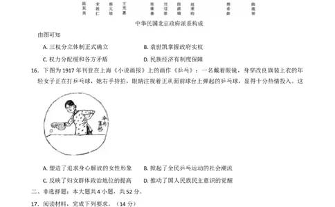 辽宁省实验中学2025-2026学年高三上学期10月考试历史试题（含答案）_2025年10月_12026年试卷教辅资源等多个文件_251020辽宁省实验中学2026届高三上学期10月第二次模拟