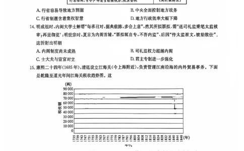 高三历史（K）_2025年9月_2509282026届九师联盟高三9月质量检测