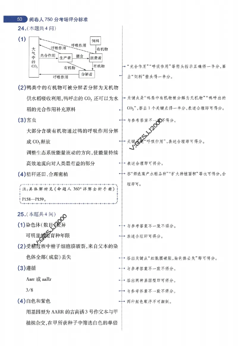 天星教育2024年高考临考预测押题密卷新高考版阅卷人750分考场评分标准_1_2024高考押题卷_12024天星全系列_@@@天星临考押题密卷汇总重复