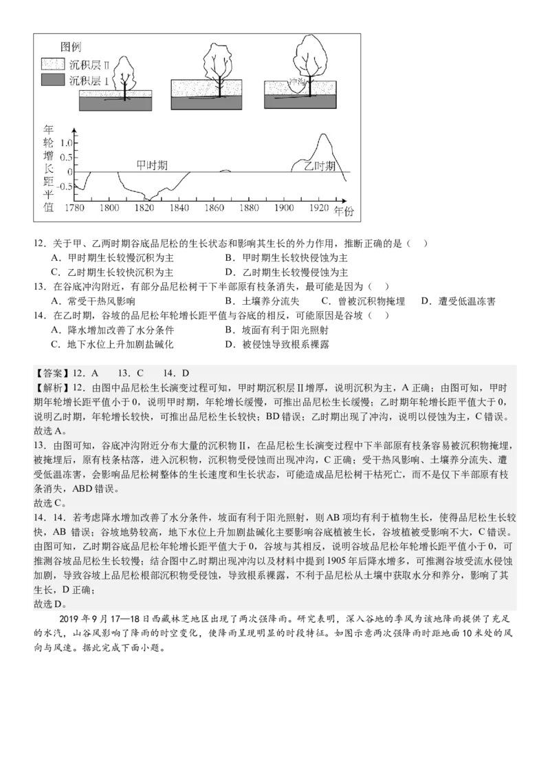 湖南地理-答案-p_近10年高考真题汇编（必刷）_2024年高考真题_高考真题（截止6.29）_其他地方卷（目前搜集不完整）_湖南卷（物、化、政、地）