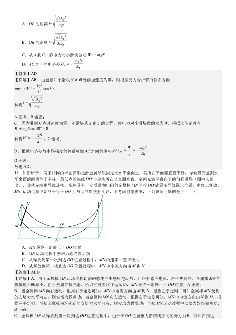 山东物理-答案-p_近10年高考真题汇编（必刷）_2024年高考真题_高考真题（截止6.29）_山东卷副科（6科全）