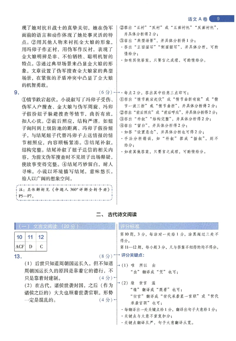 天星教育2024年高考临考预测押题密卷新教材理科卷阅卷人750分考场评分标准_2024高考押题卷_12024天星全系列_@@@天星临考押题密卷汇总重复