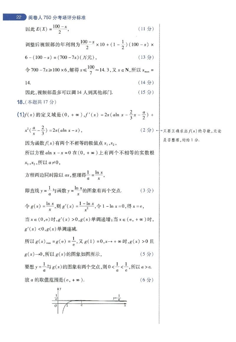 天星教育2024年高考临考预测押题密卷新教材理科卷阅卷人750分考场评分标准_2024高考押题卷_12024天星全系列_@@@天星临考押题密卷汇总重复