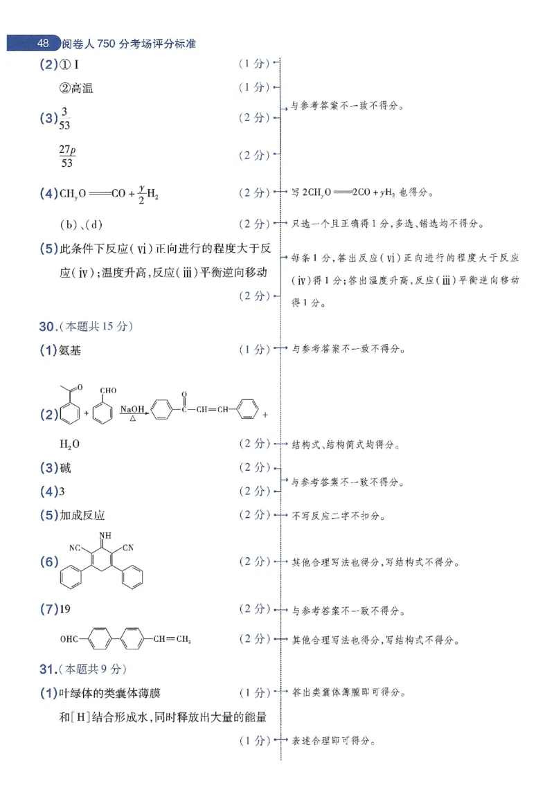 天星教育2024年高考临考预测押题密卷新教材理科卷阅卷人750分考场评分标准_2024高考押题卷_12024天星全系列_@@@天星临考押题密卷汇总重复