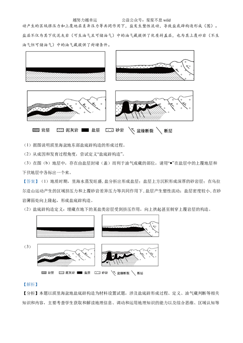 精品解析：2024年河北省高考地理真题（解析版）_高考真题全网收集_地理_2024年新高考河北卷地理高考真题解析（参考版）