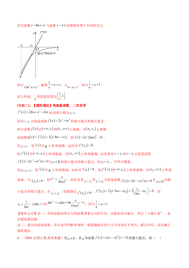 专题16导数及其应用小题综合（教师卷）-十年（2015-2024）高考真题数学分项汇编（全国通用）_近10年高考真题汇编（必刷）_十年（2015-2024）高考数学真题分类汇编（全国通用）