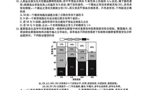九师联盟2026届高三一月份联合考试生物学试题(1)_2026年1月_260109九师联盟2026届高三上学期第五次质量检测（1月联考）（全科）_九师联盟2026届高三上学期第五次质量检测生物（HG-G)