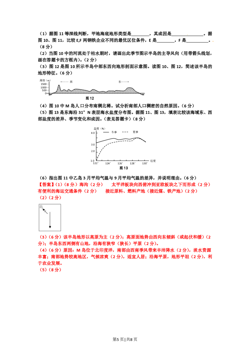 2012年高考地理试卷（四川）（解析卷）_地理历年高考真题_新&middot;PDF版2008-2025&middot;高考地理真题_地理（按试卷类型分类）2008-2025_自主命题卷&middot;地理（2008-2025）_四川自主命题&middot;地理（2008-2015）