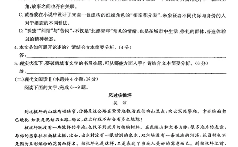 2024河南省部分名校高三核心模拟（一）语文试题（含答案）(1)_2023年9月_029月合集_2024九师联盟（河南省名校）高三上学期核心模拟（一）