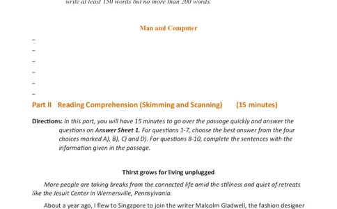 2012年12月英语六级真题(1)_英语四六级整合_英语四六级真题版本二此版为主此文件夹会持续更新_六级真题_1.六级真题+答案解析+听力音频_2012年12月CET6_02、真题Word版