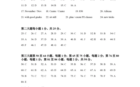 2013年高考英语试卷（上海）（秋考）（解析卷）_英语历年高考真题_新&middot;PDF版2008-2025&middot;高考英语真题_英语（按省份分类）2008-2025_2008-2023&middot;（上海）英语高考真题