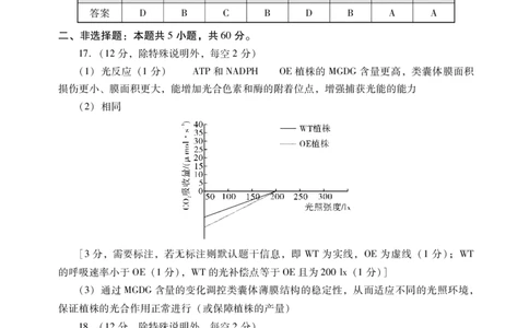 生物试题卷答案(1)_2026年1月_260130广东省肇庆市2026届高中毕业班高三年级第一学期末教学质量监测（肇庆二模）（全科）