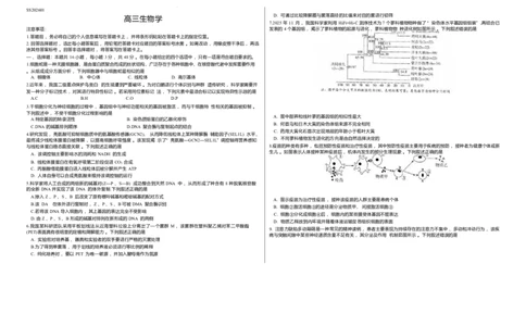 山西省天一四省联考2025-2026学年高三上学期1月月考生物试题(1)_2026年1月_260113天一小高考2026届高三（上）四省1月联考_天一四省联考2026届高三上学期1月月考生物试题+答案