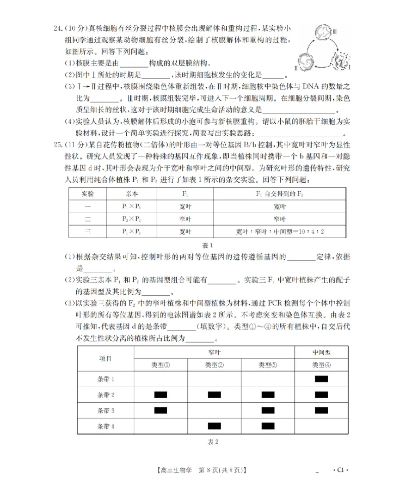 辽宁省2026届高三上学期10月联考（26-66C）生物_2025年10月_12026年试卷教辅资源等多个文件_251030金太阳&middot;辽宁省2026届高三上学期10月联考（26-66C）（全科)