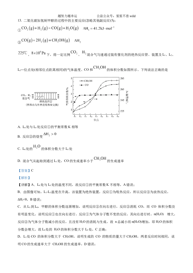 精品解析：2024年高考真题江苏卷化学试题（解析版）_高考真题全网收集_化学_2024年新高考江苏卷化学高考真题解析（参考版）